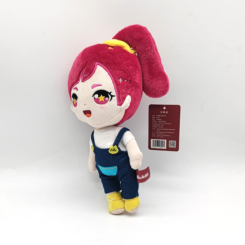 Custom Cartoon Characters Soft Stuffed Idol Star Doll Cartoon Girl Plush Toys