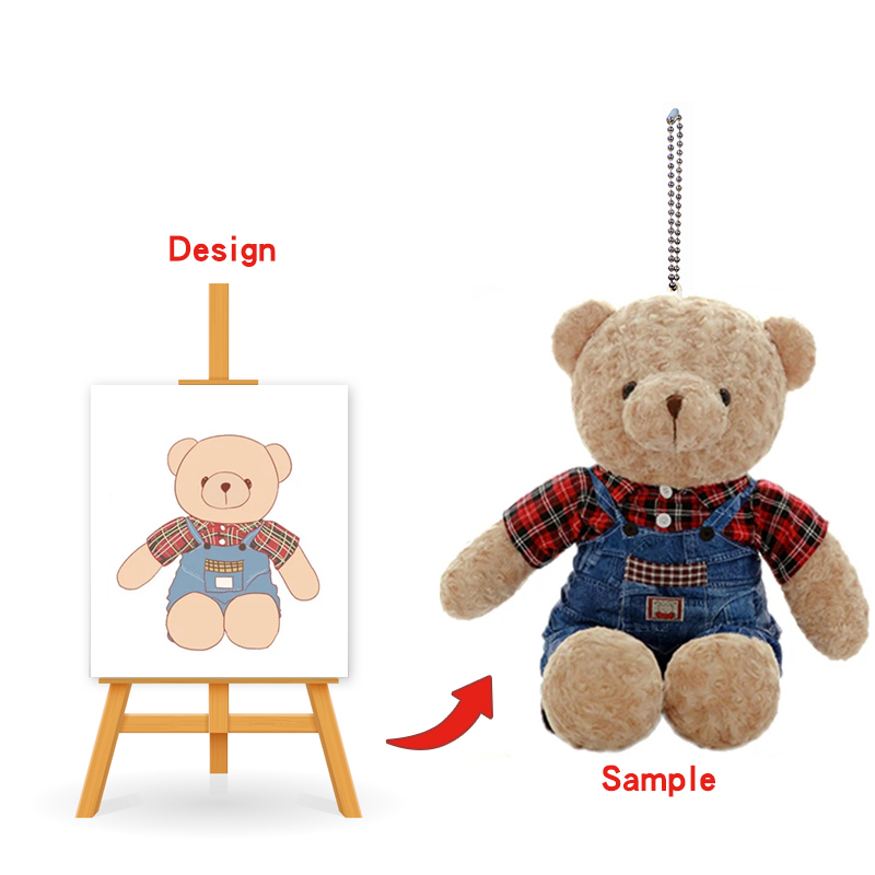 High Quality Soft Custom Kawaii Plush Doll Keychain Small Plush Toy Plush Keychain