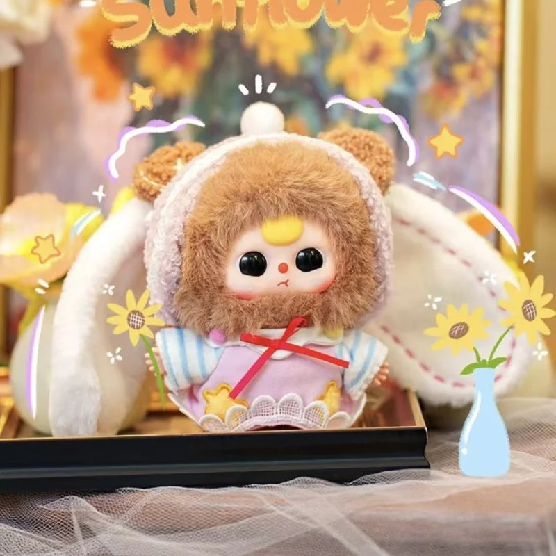 Blind Box Collectible Baby Three-Piece Resin Fabric Plush Toy Set Frozen Characters 1/12 Scale Unisex Children'S Room Decoration