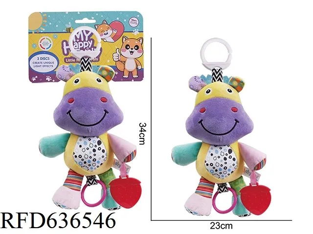 Hanging Rattle Plush Animal Musical Toys Newborn Baby Doll Toys