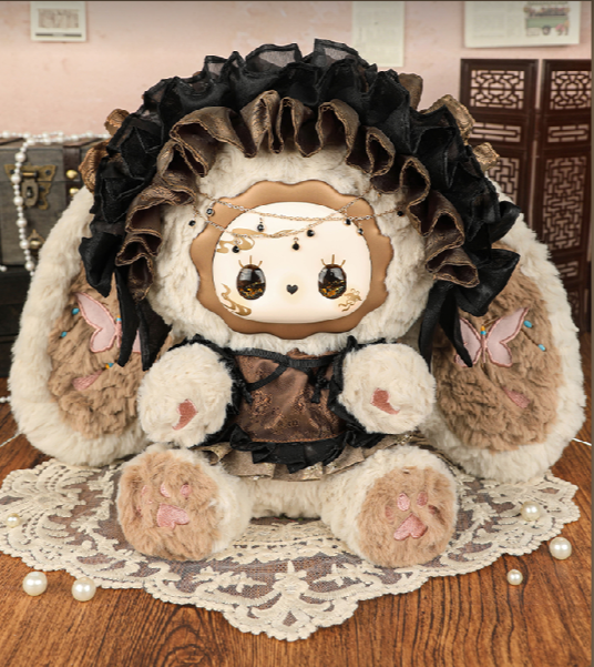 Original Lucky Emma Searching for the Dreaming Rabbit 400% Hanging Card Plush Toy Mystery Box Birthday Gifts Collectible