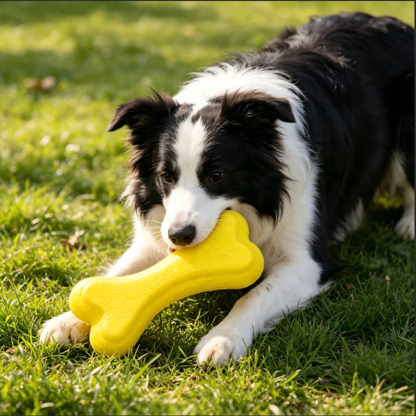 Soft Non Toxic Puppy Teething Bone With Grip Pet Chew Toys Dog Chewing Toys For Small Breed Puppies OEM/ODM Available