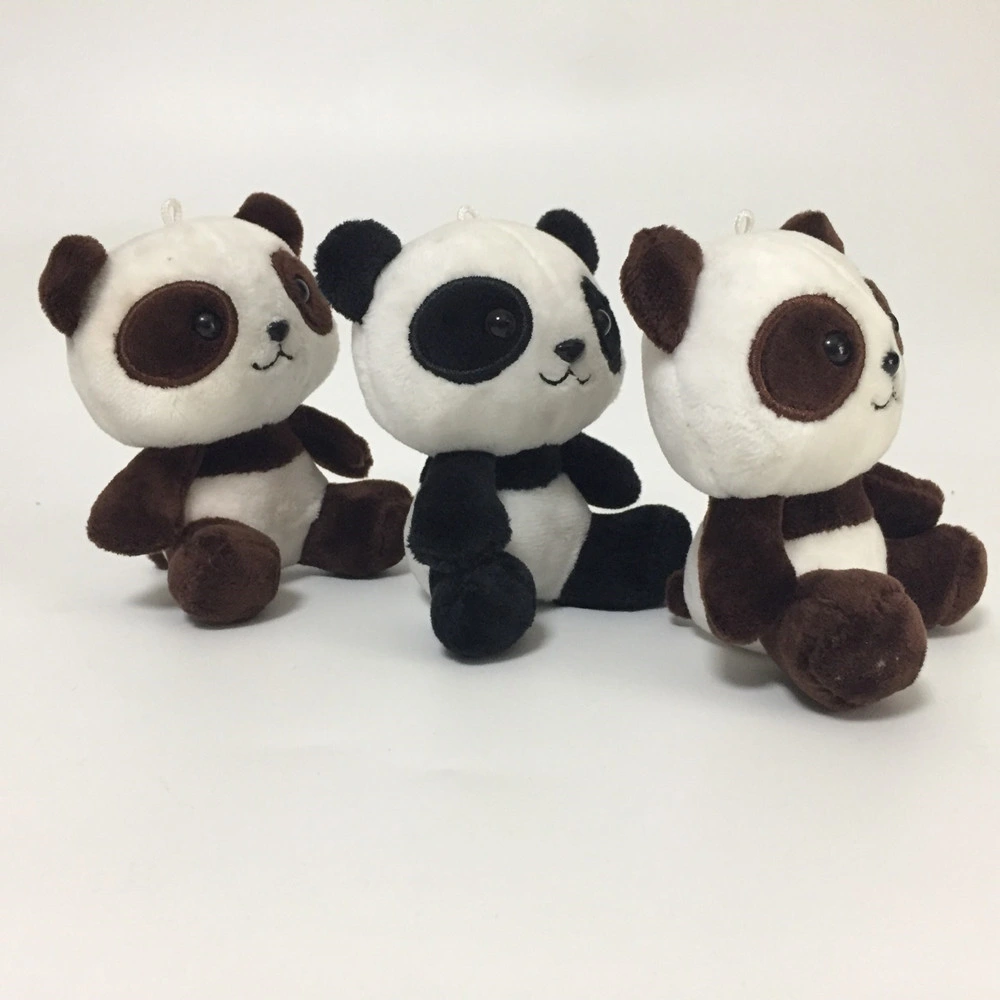 Plush Panda Soft Sitting Stuffed Animal Toy Promotional Keychain Gift