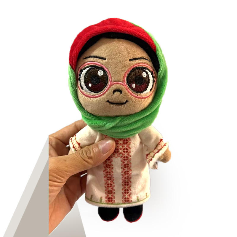 Custom High Quality Plushie Stuffed Negro Doll Muslim Style Ethnic Plush Toys