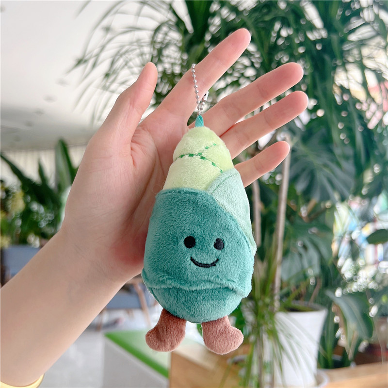 Vegetables shapes plush toy keychain pendant product view 4