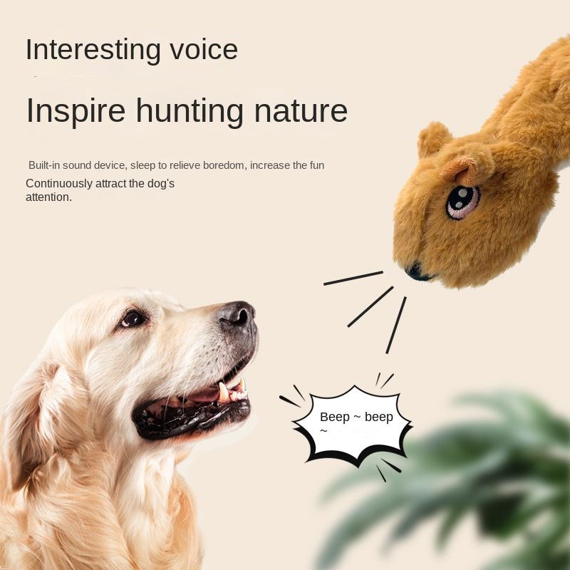 Wholesale Eco-friendly Cute Plush Dog Toy With Sound For Interactive Pet Training;