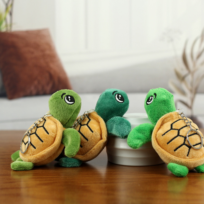 Wholesale Custom Soft Sea Animal Toys Simulation Turtle Plush Doll PP Cotton Filling Fur for Promotion Gift Keychain Pendant
