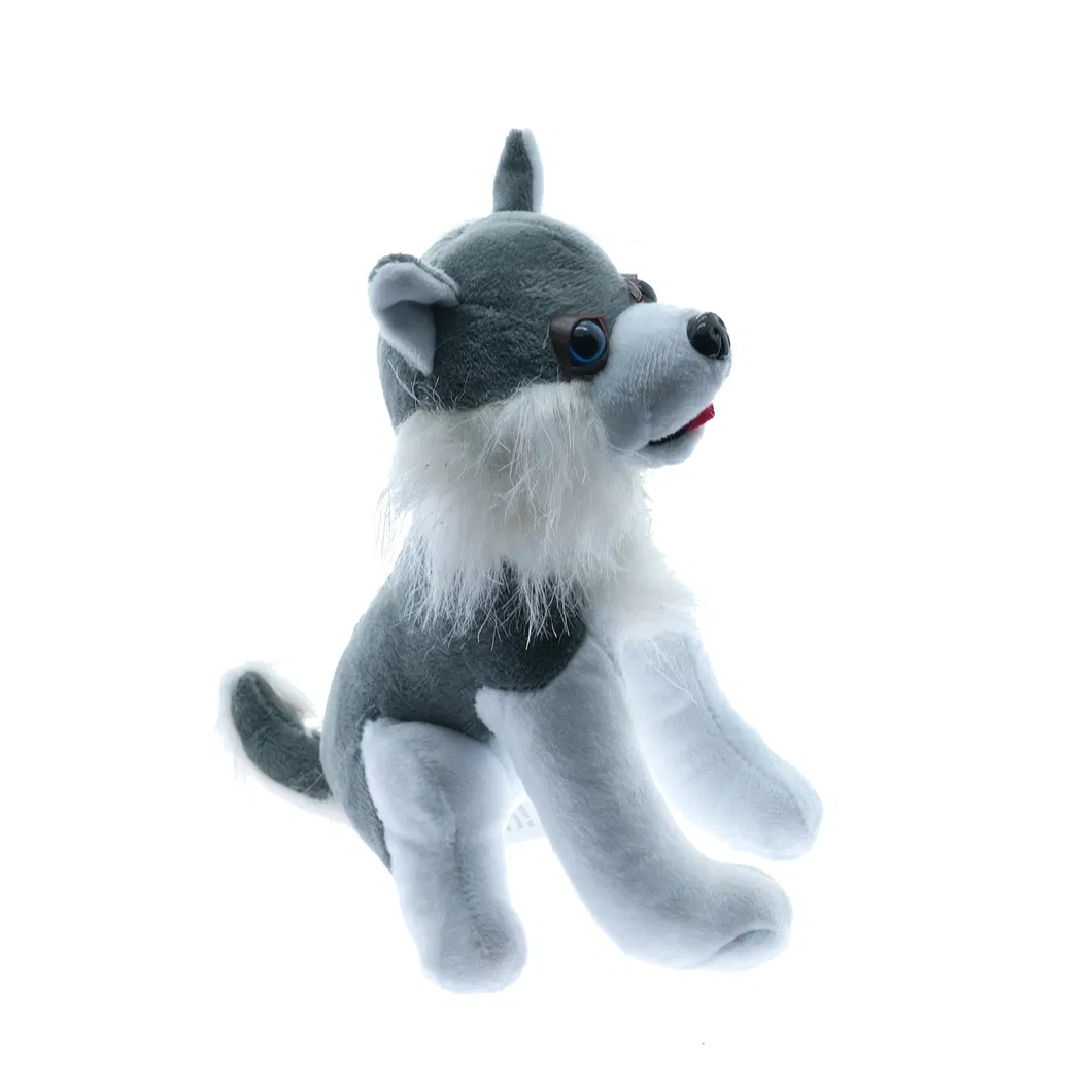 Promotional Gift Cheap Stuffed Wolf-Dog Cute Soft Plush Toy