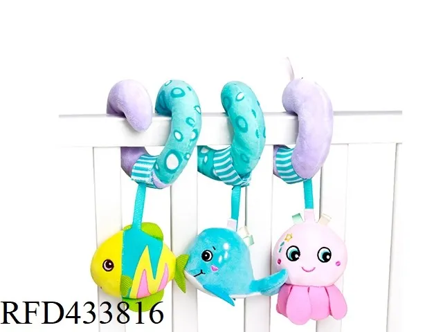Hanging Rattle Plush Animal Musical Toys Newborn Baby Doll Toys