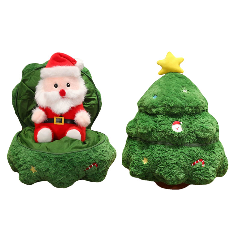 Hot Sale Christmas Stuffed Plush Toy Christmas Decoration Toy Customized Santa Plush Custom Logo Christmas Plush