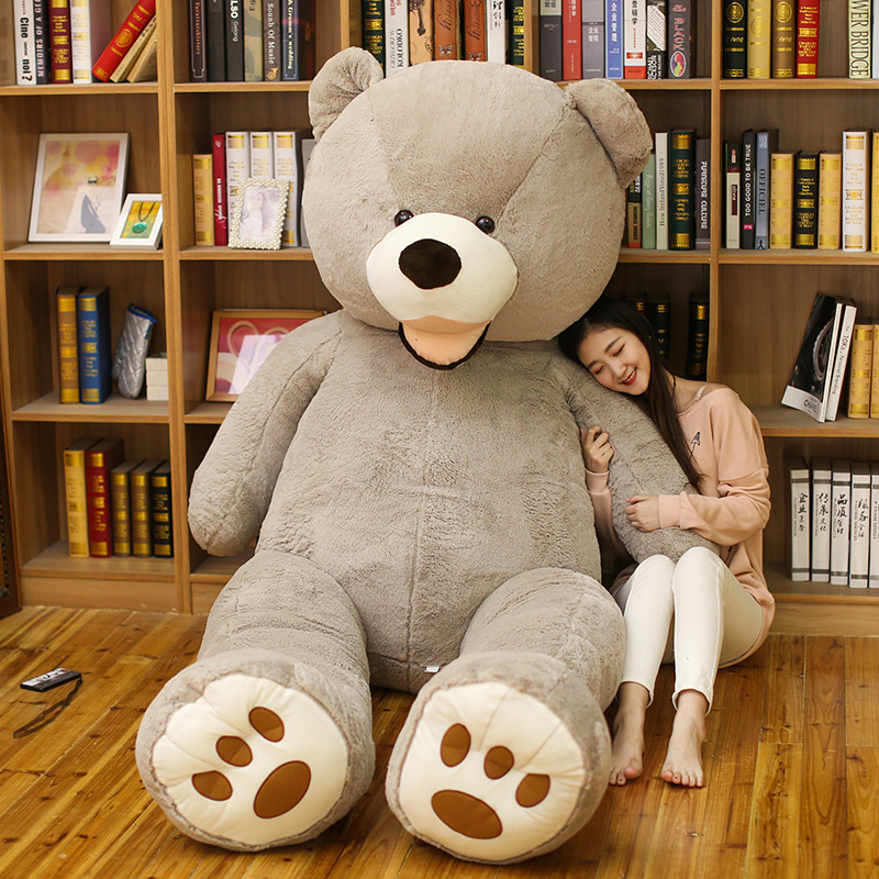 Giant Teddy Bear Plush Stuffed Animals Doll Large Big Light Brown Life Size Teddy Bear Plush Toys Valentine's Day Birthday Gift