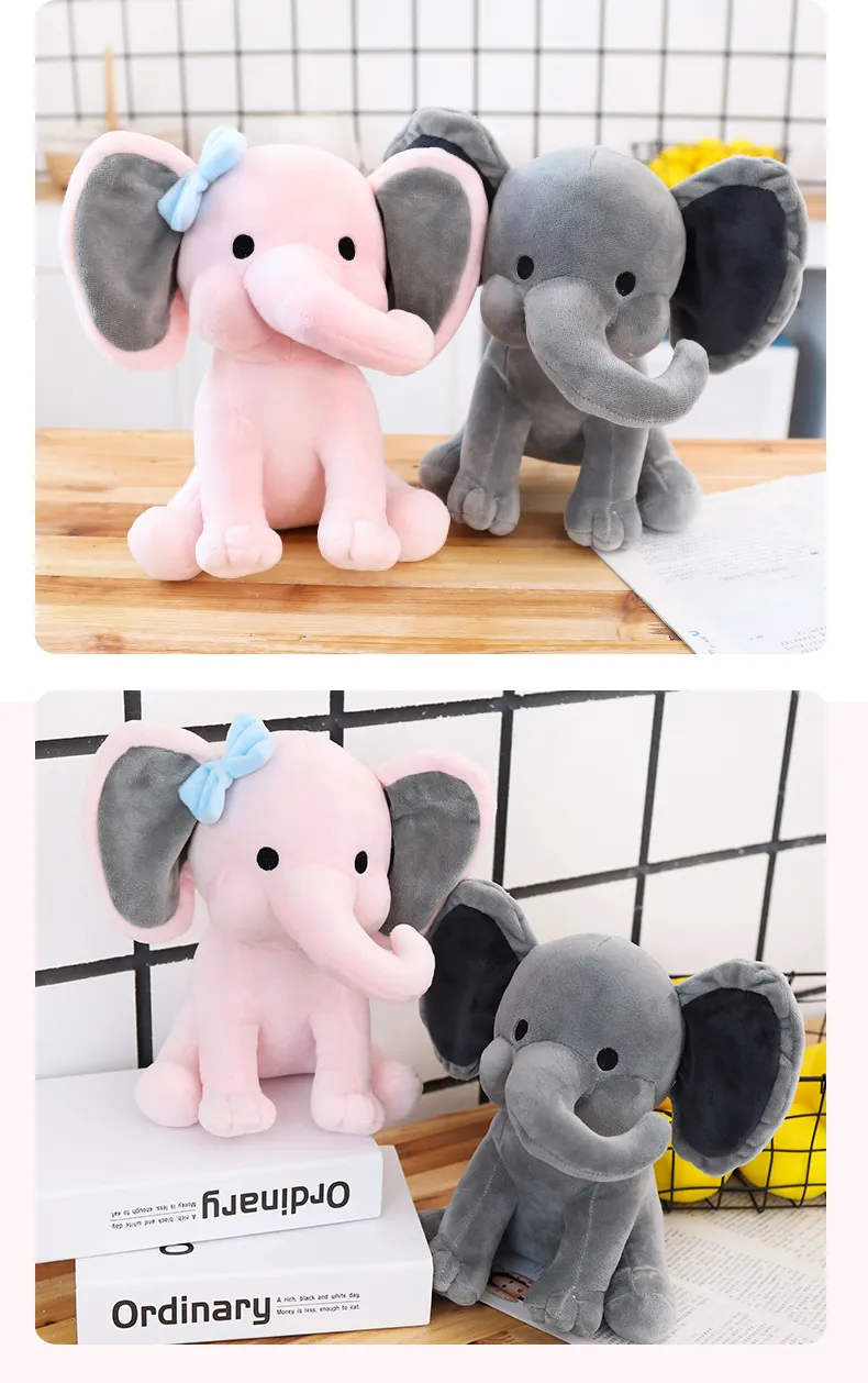 Couple Baby Elephant Stuffed Toy Pacify Pillow Plush Doll