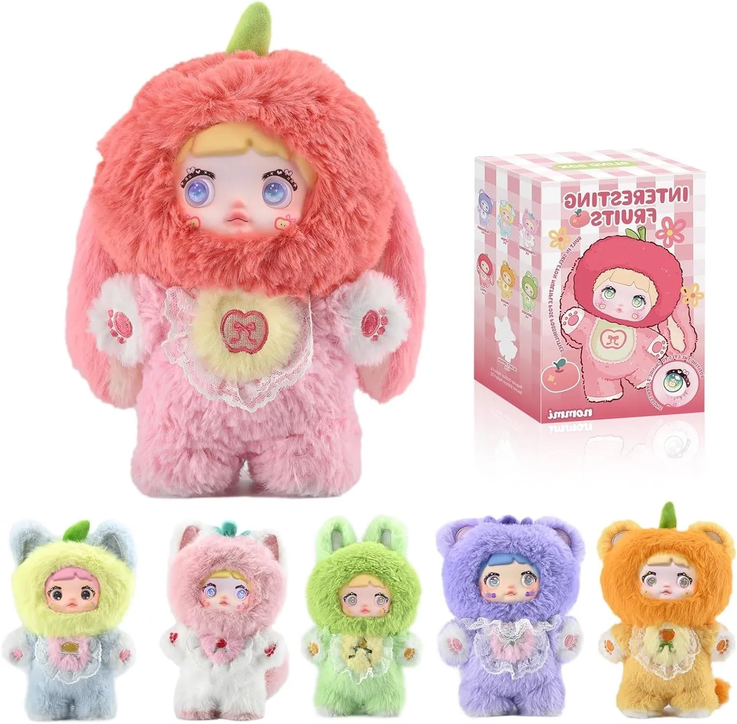 Wholesale Kawaii Fruit Plush Blind Box Mystery Dolls Collectible Surprise Toys Cartoon Character Bulk Factory Supply
