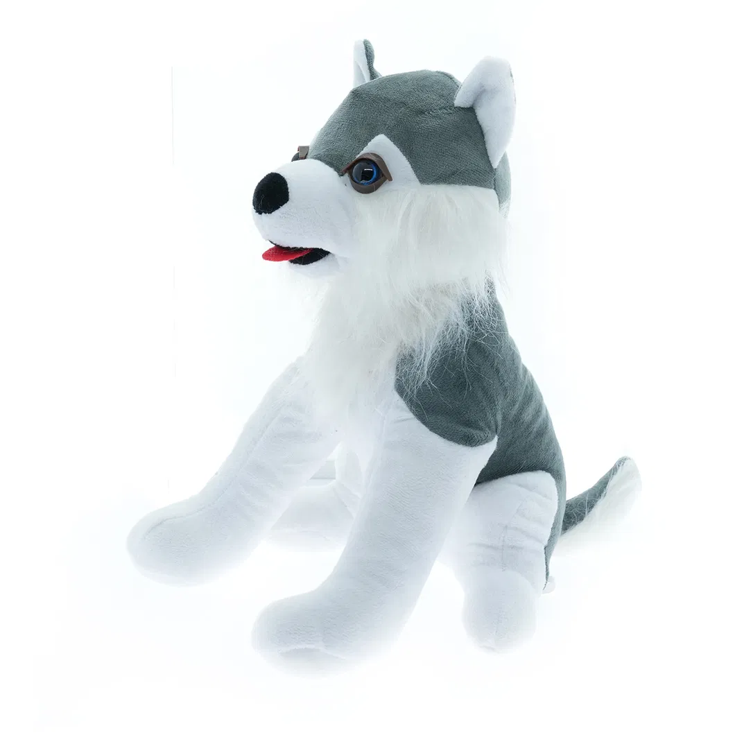 Promotional Gift Cheap Stuffed Wolf-Dog Cute Soft Plush Toy
