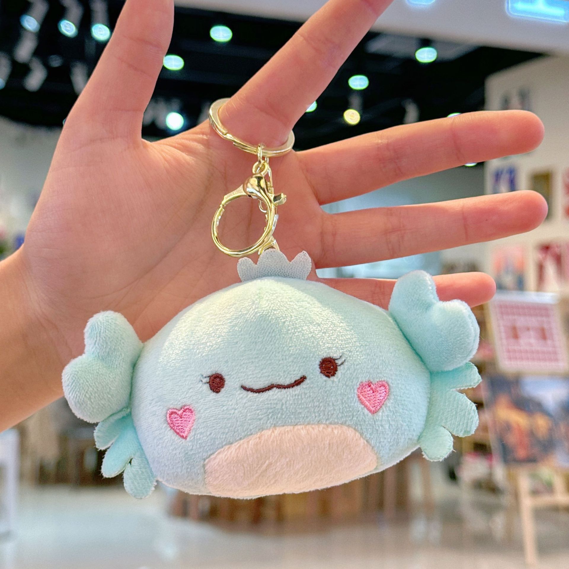 Small Crab Doll Bag Pendant Plush Toy Keychain Female Crab Bag Pendant Cute Doll Wholesale