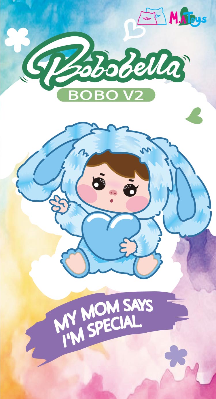 Bobobella V2 PVC Blind Box Plush Toys Mystery Collection of Cute Plush Figures