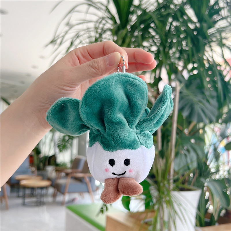Vegetables shapes plush toy keychain pendant product view 5