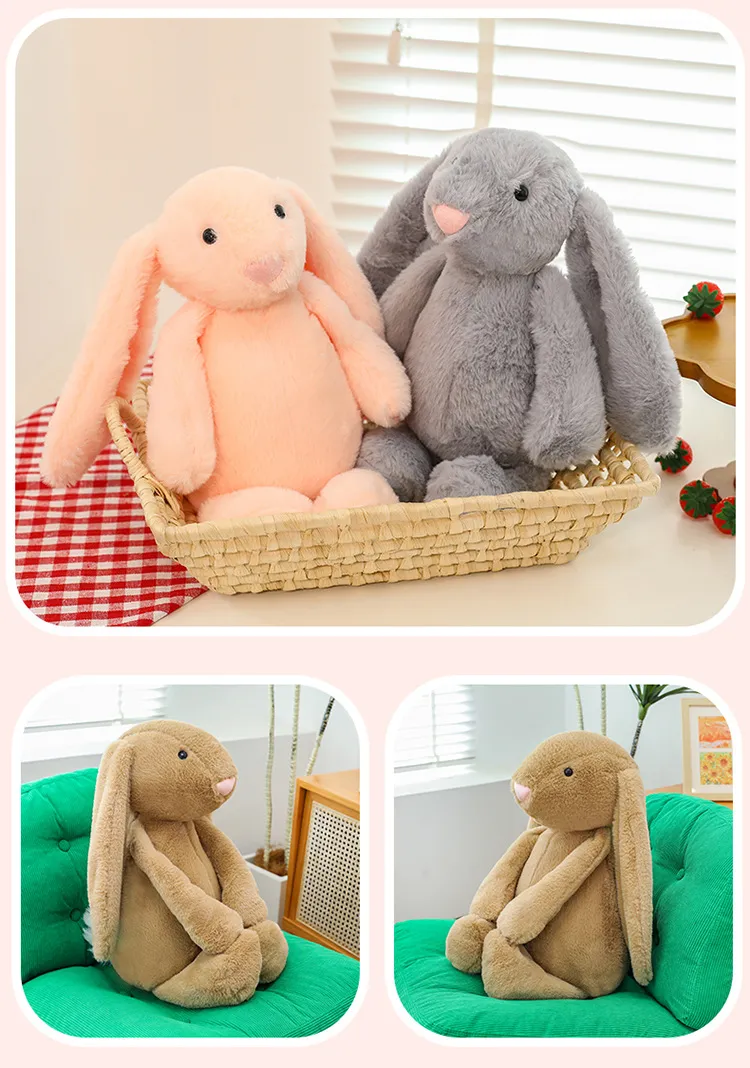 Wholesale Bunny Plush Stuffed Animal Toys Cute Stuffed Bunny Toys