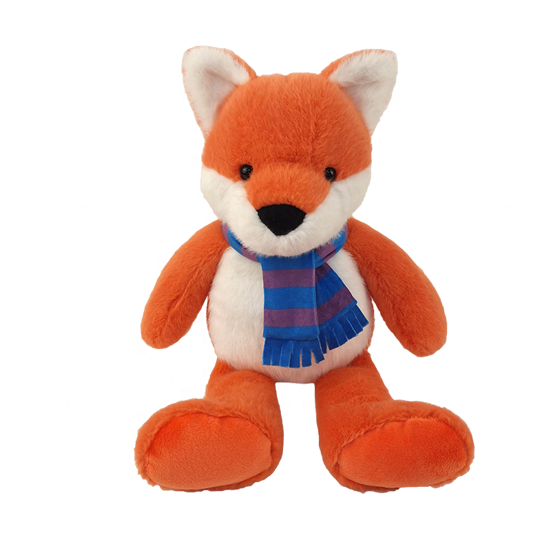Shanghai Oriland 7.87" Customized Kids Gift Plush Bunny Knitted Frog Dog Pig Cow Sheep Stuffed Animal Toys With Scarf for Kids