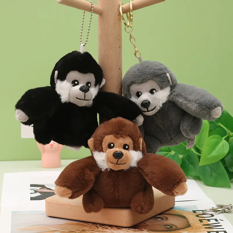 Baby Gorilla Toy Custom Plush Stuffed Animal Cartoon Monkey Keychain