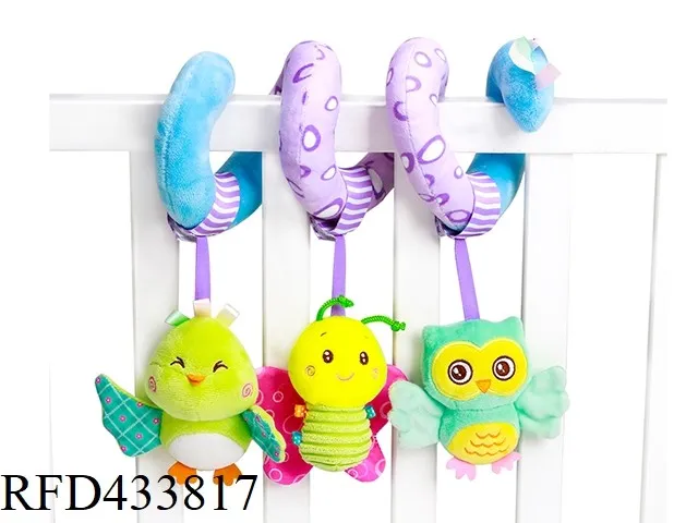 Hanging Rattle Plush Animal Musical Toys Newborn Baby Doll Toys