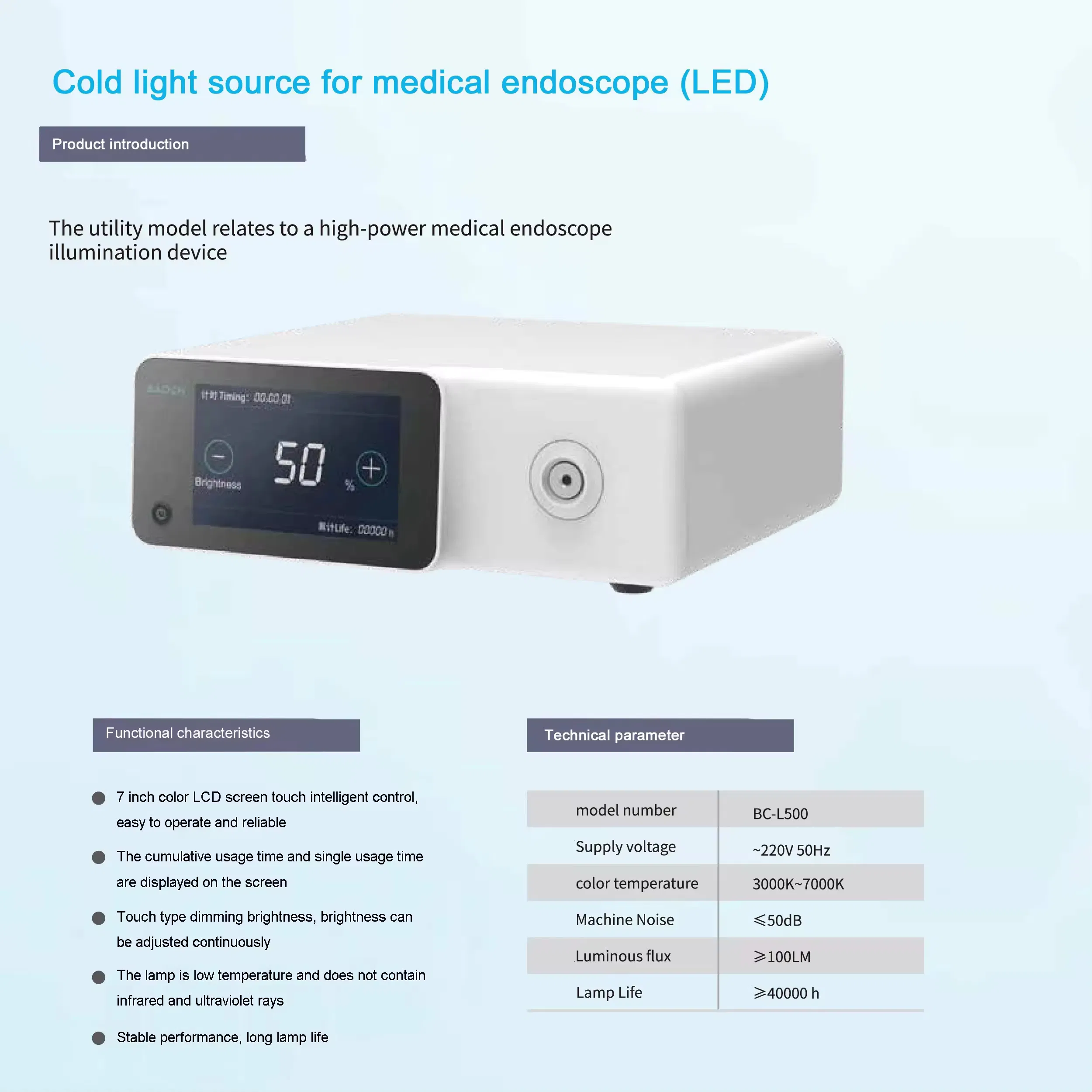 Medical HD 3-Chip Endoscope System Basis of Surgical Instruments with 3CMOS Endoscope Camera
