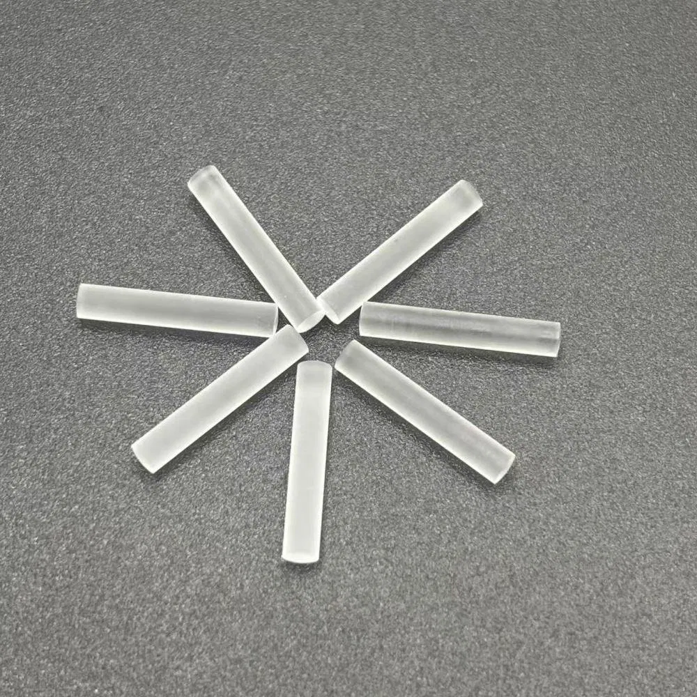 5mm Length Convex Cylinder Optical Glass Rod Dia1mm Thin Rod Lens for Endoscope OEM Customizable