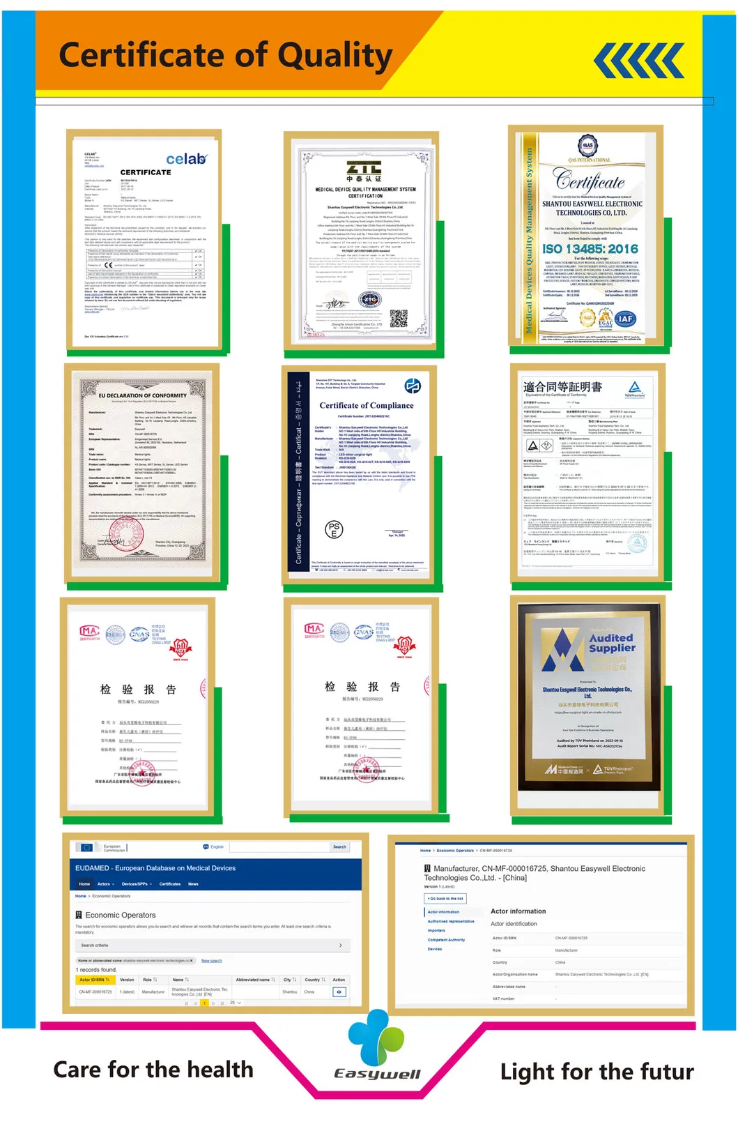 Manufacturer Certificate