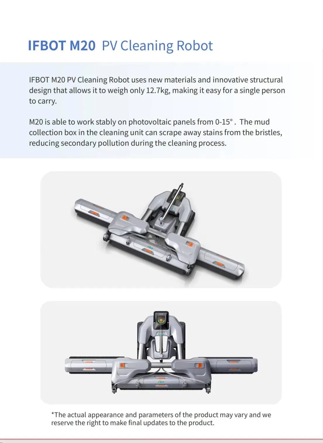 Solar Panel Cleaning Robot Details