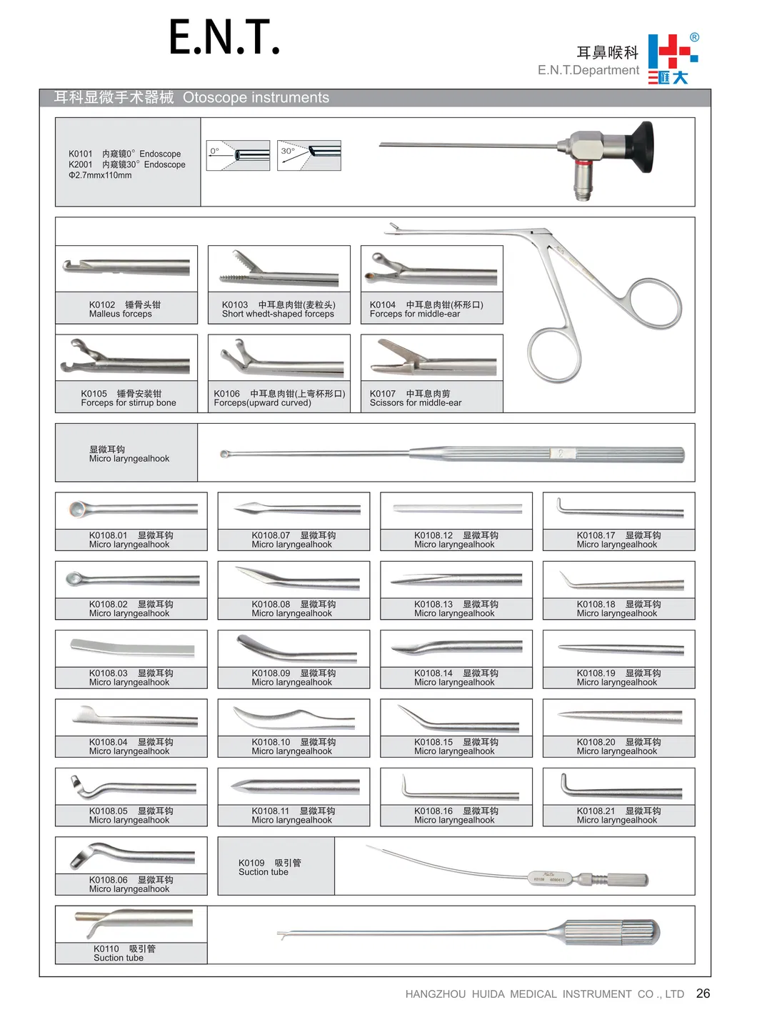 Surgical Instrument Specifications