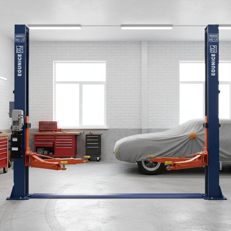 Floor Plate Chain Drive Two Post Vehicle Lift System