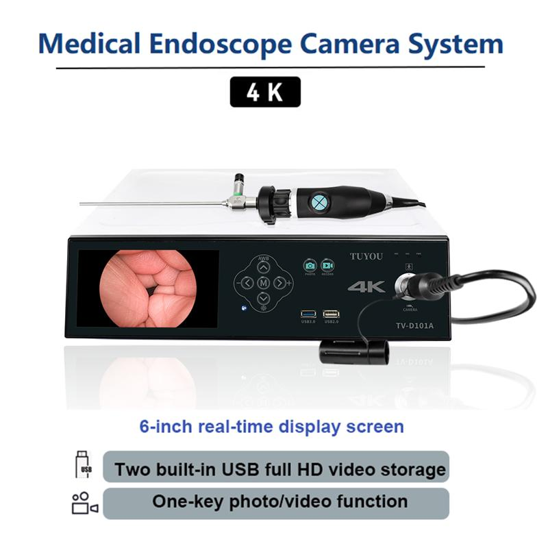 Tuyou Medical 6 Inch Rigid Ent Endoscope Imaging System with 4K Coupler