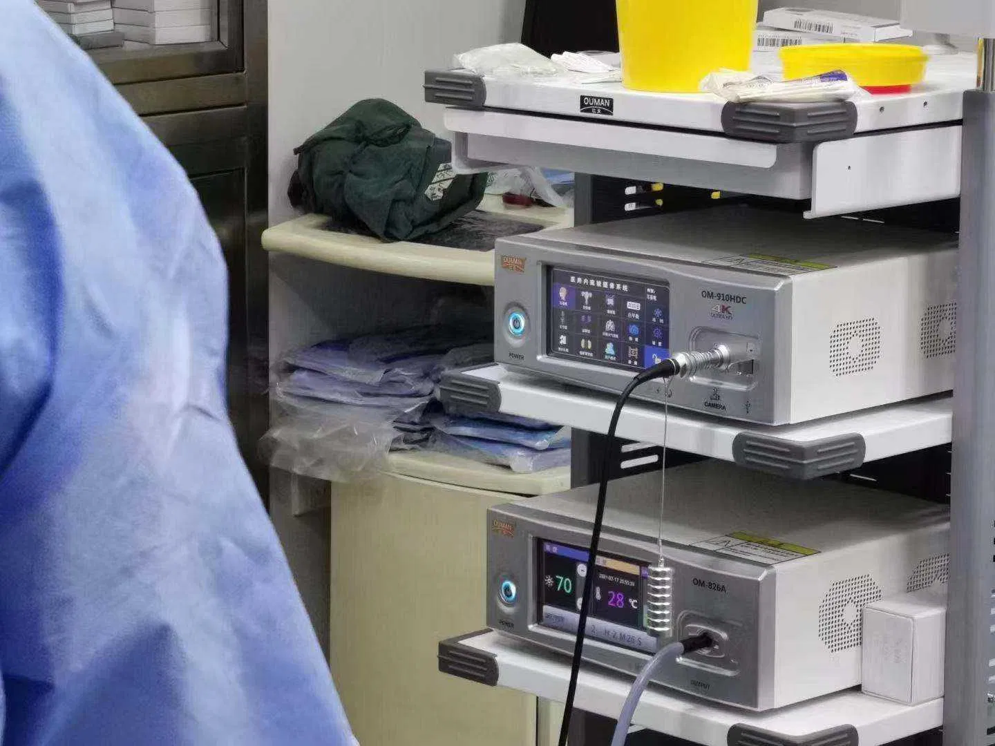 Ouman Ent, Arthroscopy &amp; Laparoscopy Endoscope Tower System