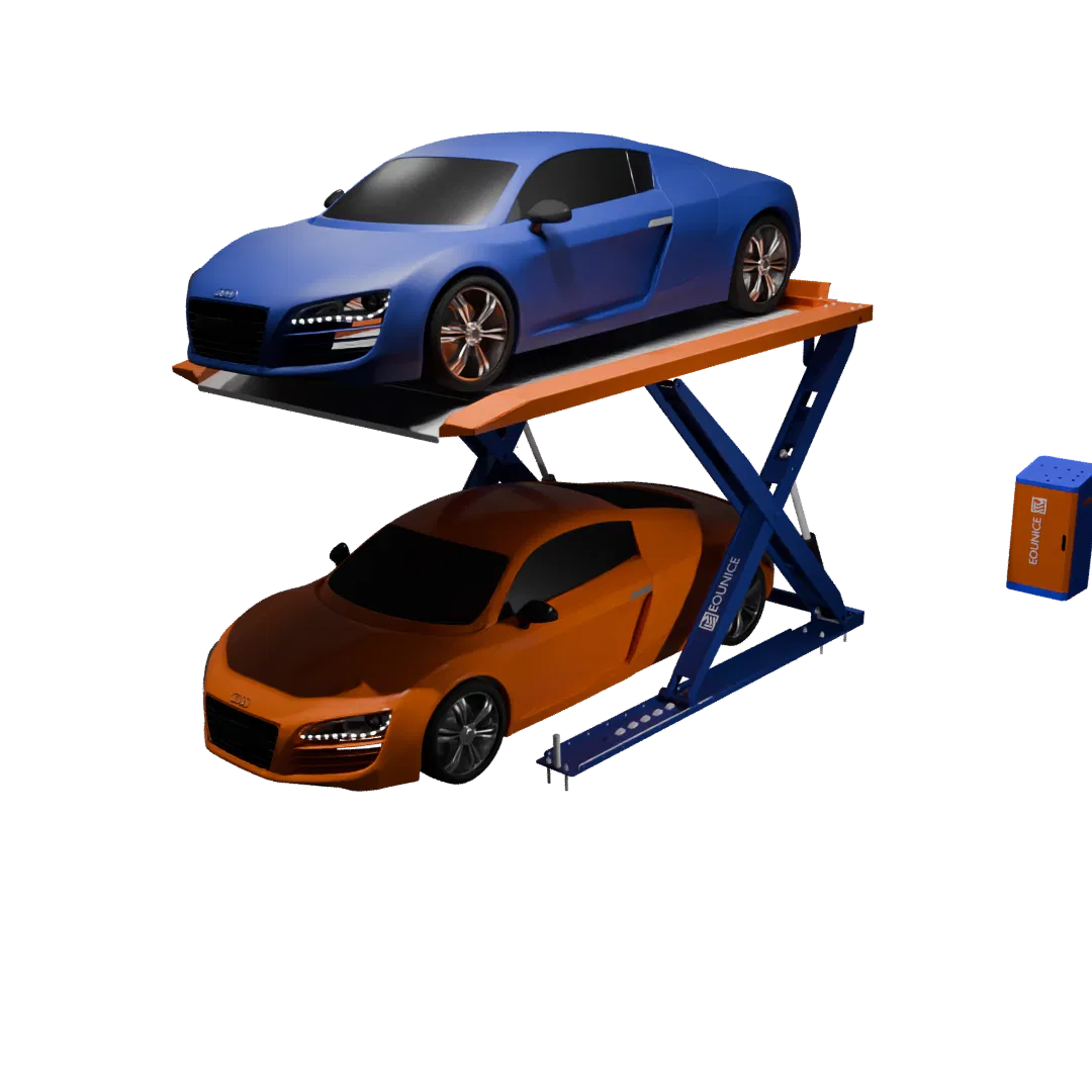 Efficient Scissor Parking System for Light Vehicles in Home Garages