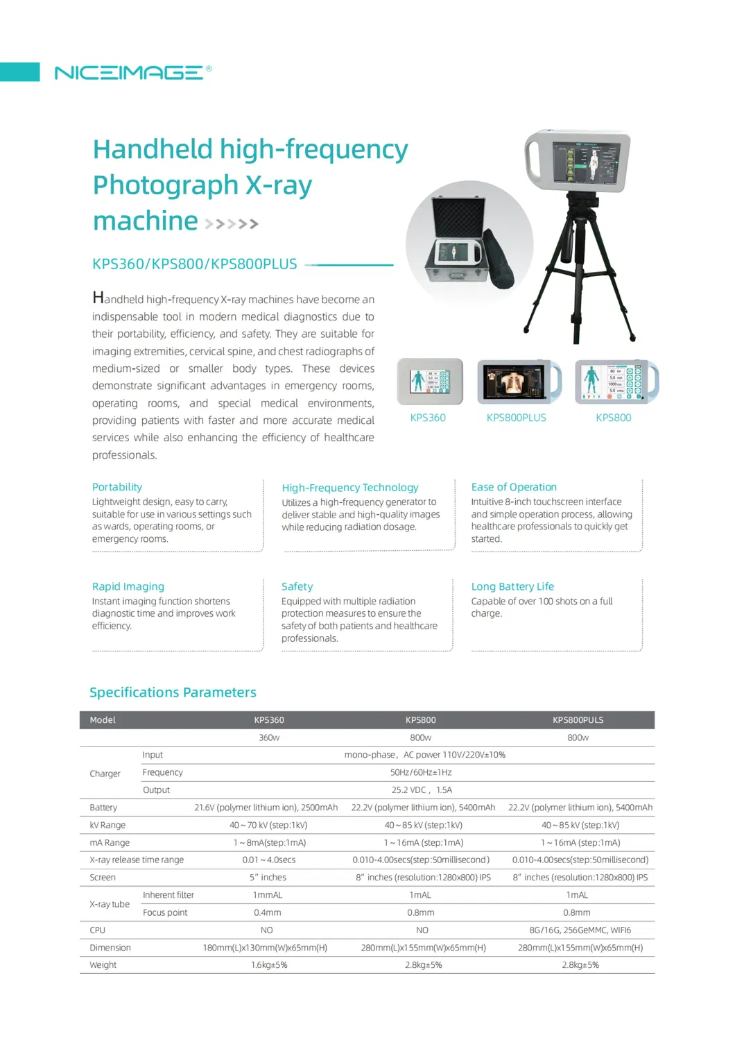 Advanced Portable Medical X Ray Machine