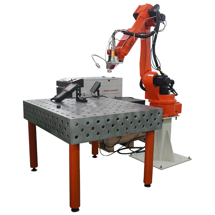 8-Axis Robotic Laser Welding System with Positioners for Car Accessories and Sheet Metal Fabrication High Precision Automatic Welding