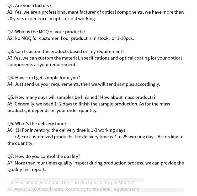 Optical Rod Lens Selection