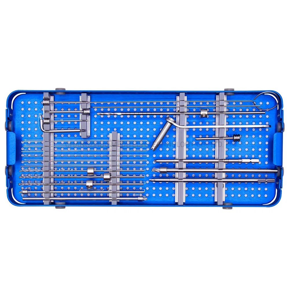 Orthopedic Surgical Instruments 3.0/3.5/4.0/5.0mm Cannulated Headless Compression Screw Instrument Set