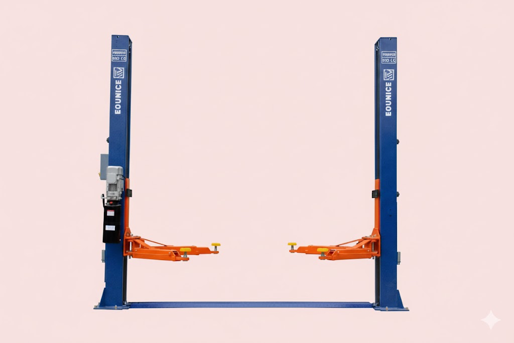 Floor Plate Chain Drive Two Post Vehicle Lift System