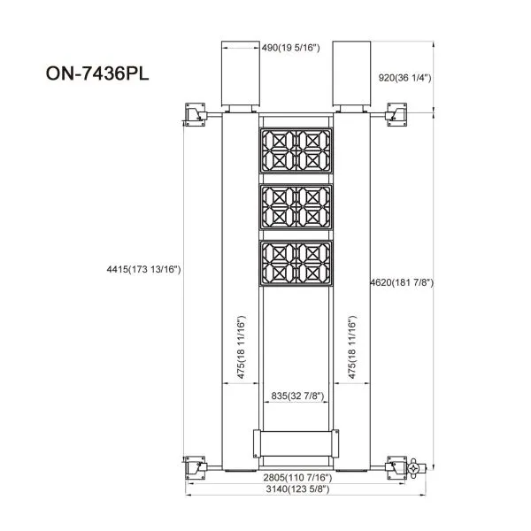 Car Lifter Parking System Detail