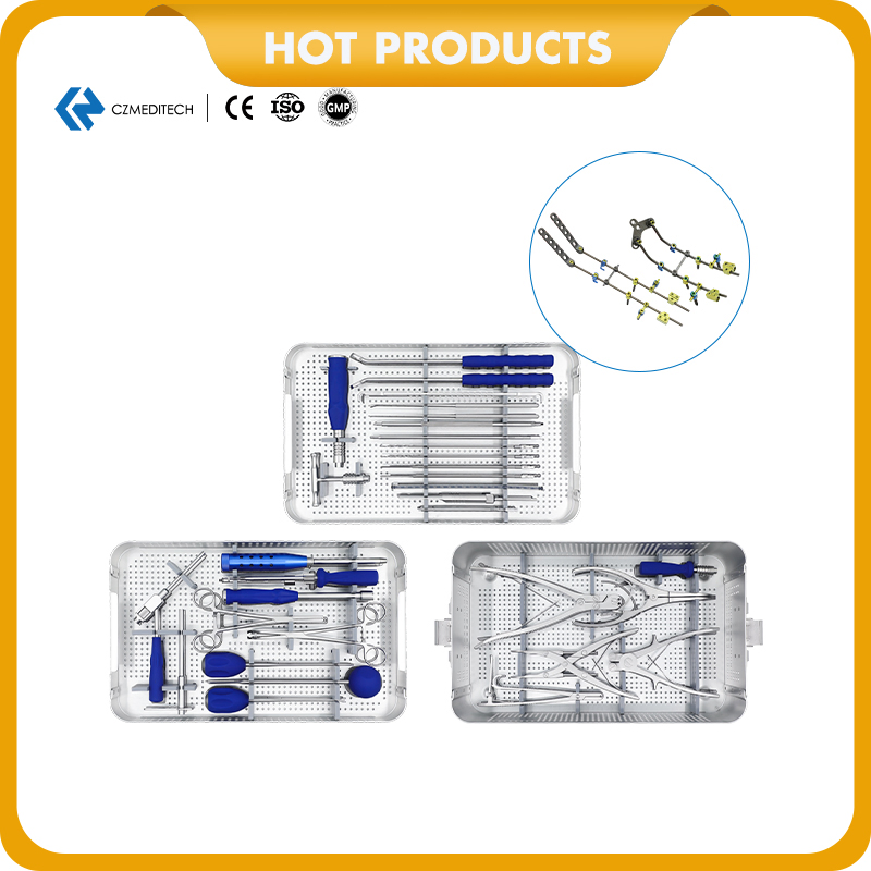 Medical Orthopedic Surgical Instruments Spine Posterior Cervical Screw Instrument Set