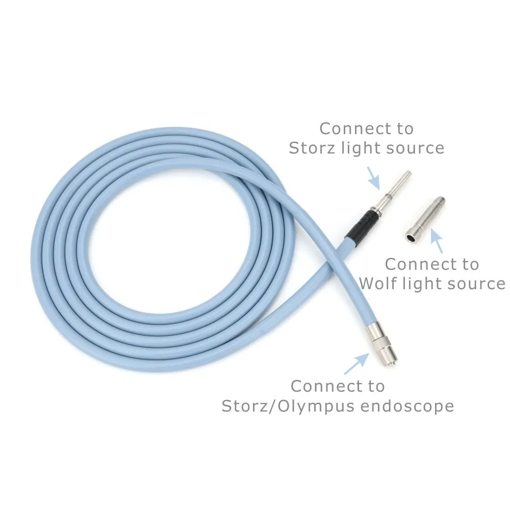2.5 Meter Fiber Optic Medical Light Guide Cable for Endoscope Light Source