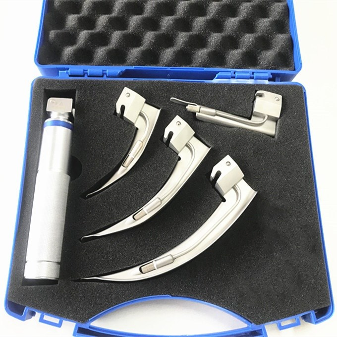 Sterilizable LED Light Anesthesia Laryngoscope Set for All Size People