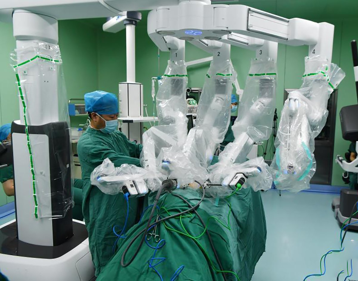 Customized OEM Disposable Medical Equipment Sleeve / Cover Surgical Robot Protective Drapes