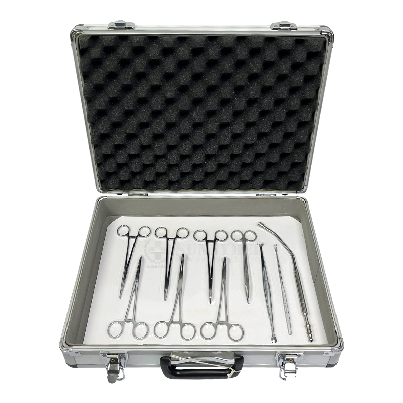 Sy-Xn05 Tonsil Scissors Crile Forceps Curettes Surgical Instrument Adenotonsillectomy Set