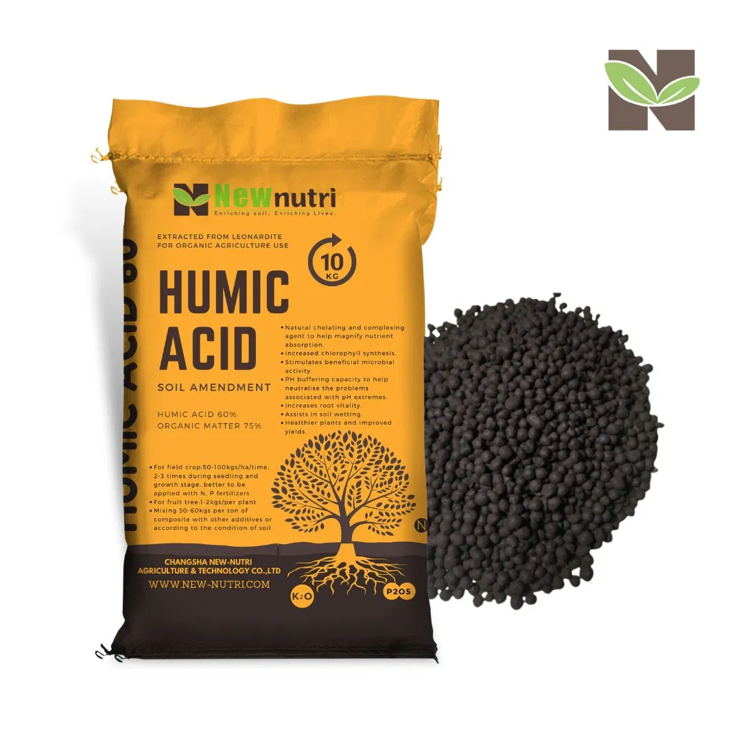 Humic Acid Ball/Granule Organic Granular Humate Fertilizer Bio Soil Conditioner From Leonardite