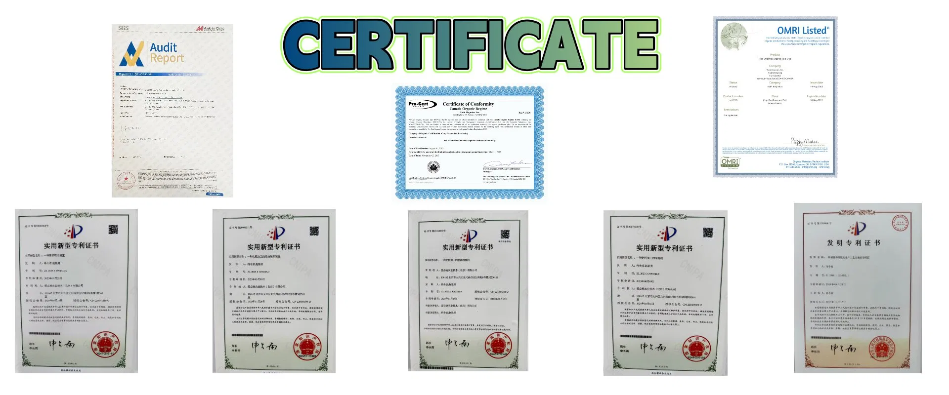 Certificates