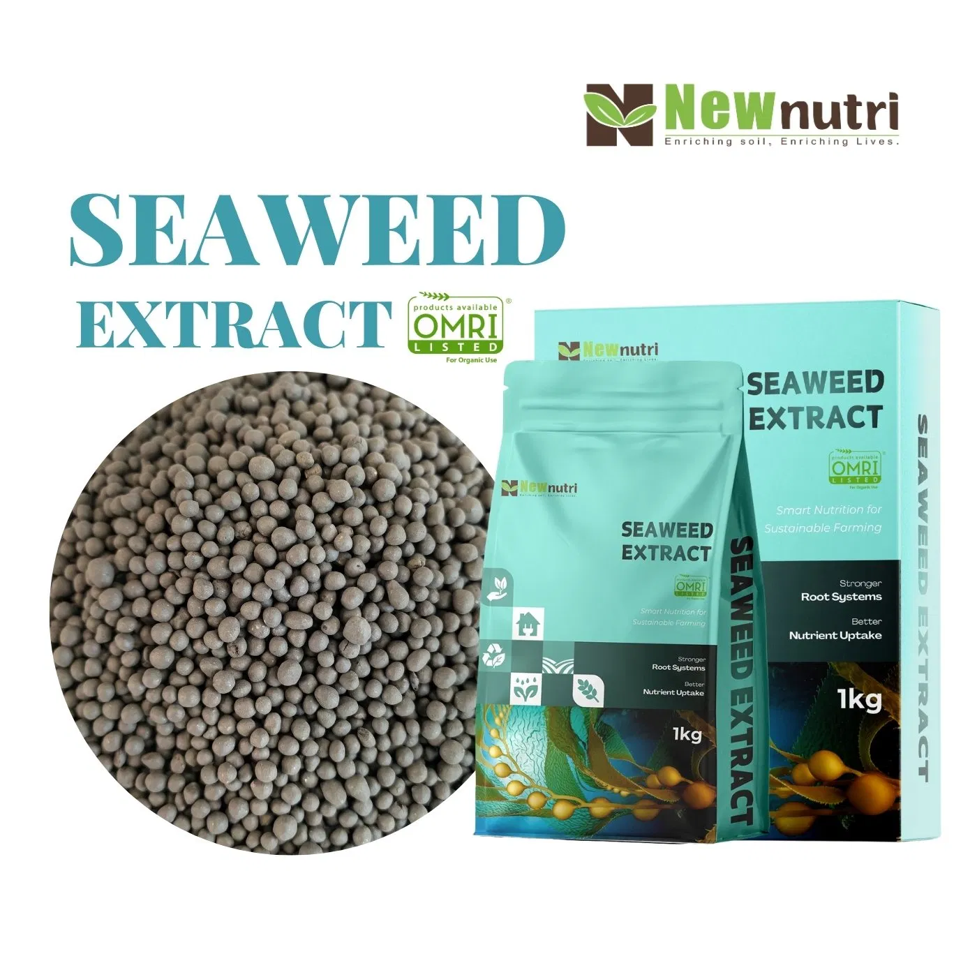 Omri Listed Ascophyllum Nodosum Seaweed Extract Customized Packaging Factory Biostimulant Fertilizer