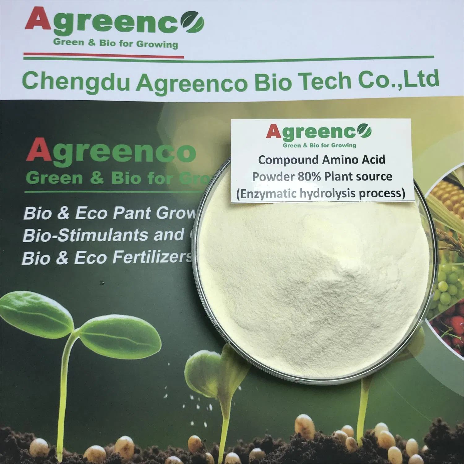 Organic Fertilizer Compound Amino Acid 80% From Soyban Enzymatical Processed Biostimulant Foliar Fertilizer to Improve Quality and Yield of Fruit and Vegetable