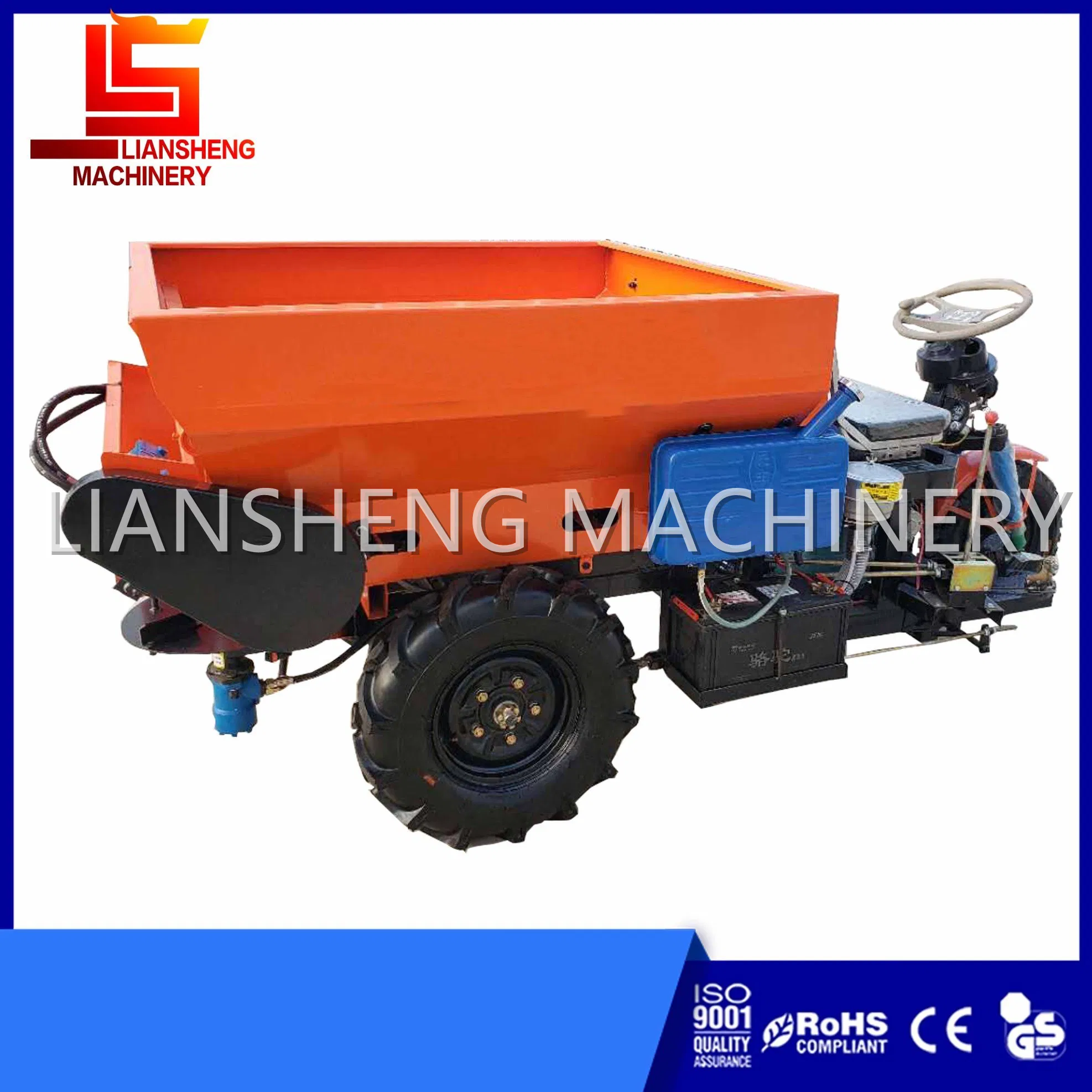 Tricycle Type Manure Spreader Self-Propelled Farmyard Manure Spreader